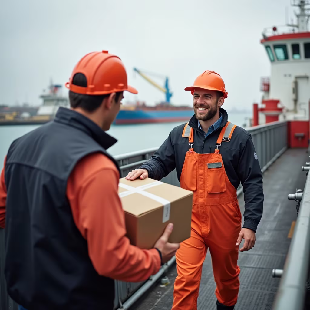 seafarer receive delivery from the provider